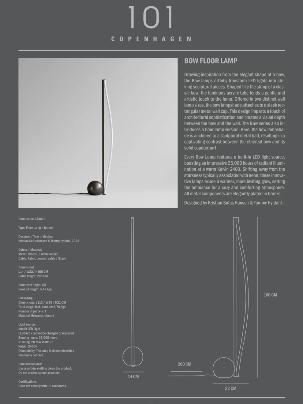 PRE-ORDER Bow Floor Lamp