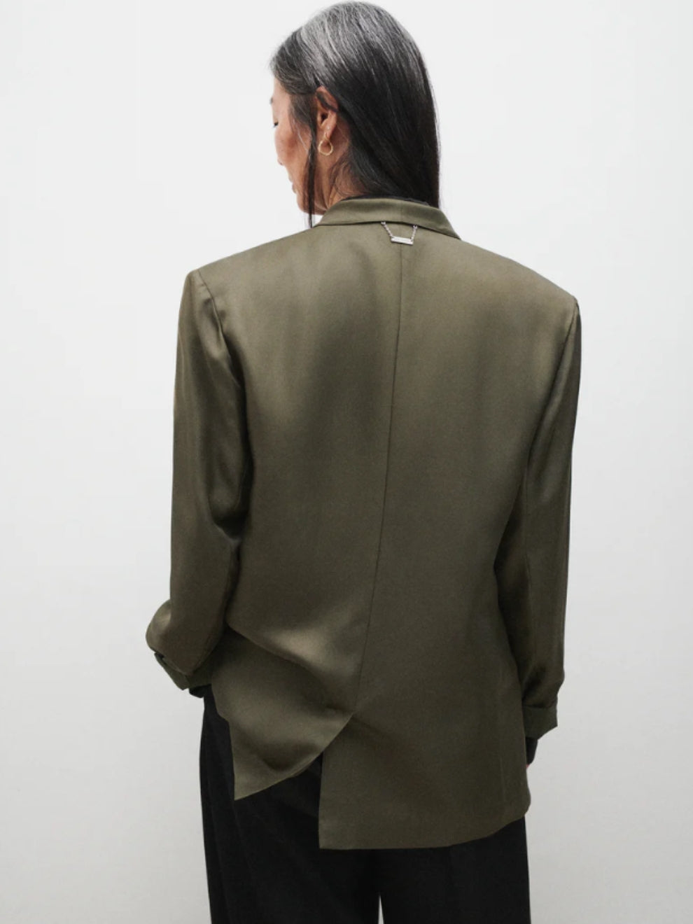 PRE-ORDER Silk Twill Miami Blazer in Pine