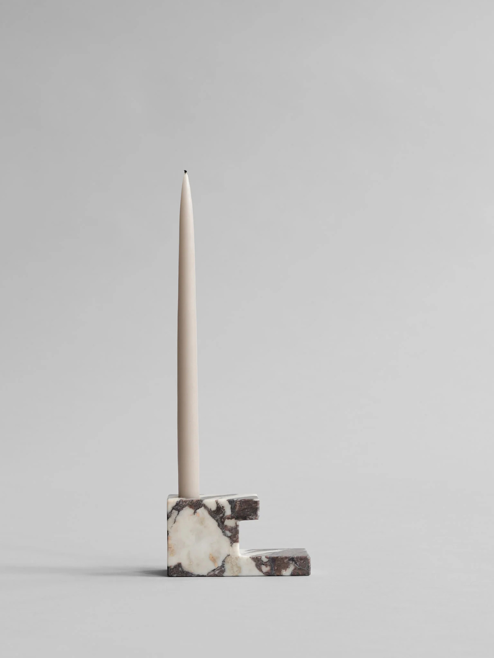 PRE-ORDER Brick Candle Holder Low in Calacatta