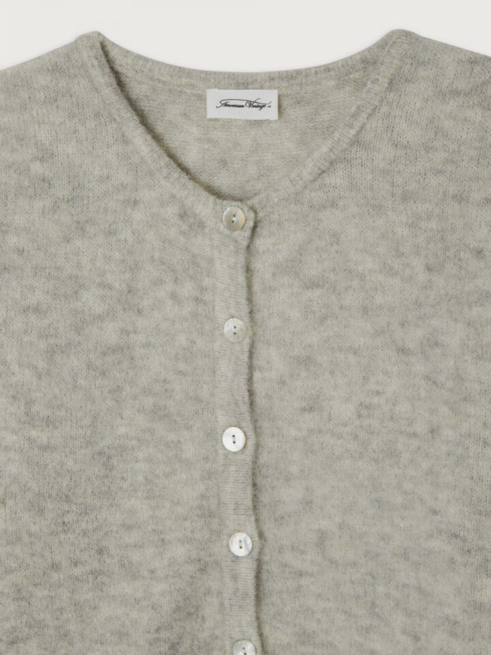 Vito Cardigan in Light Grey Melange