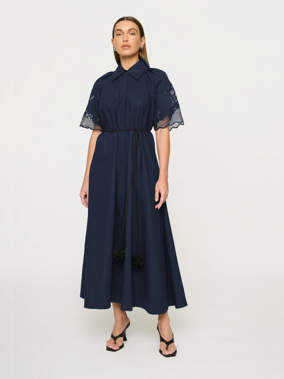 Florentina Dress in Navy