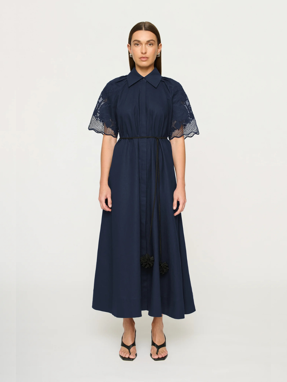 Florentina Dress in Navy