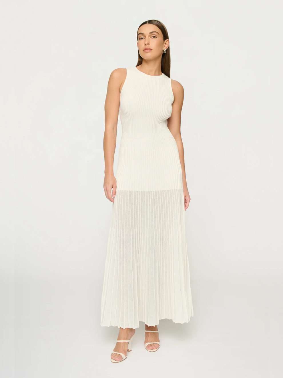 Arabella Knit Dress in Off White
