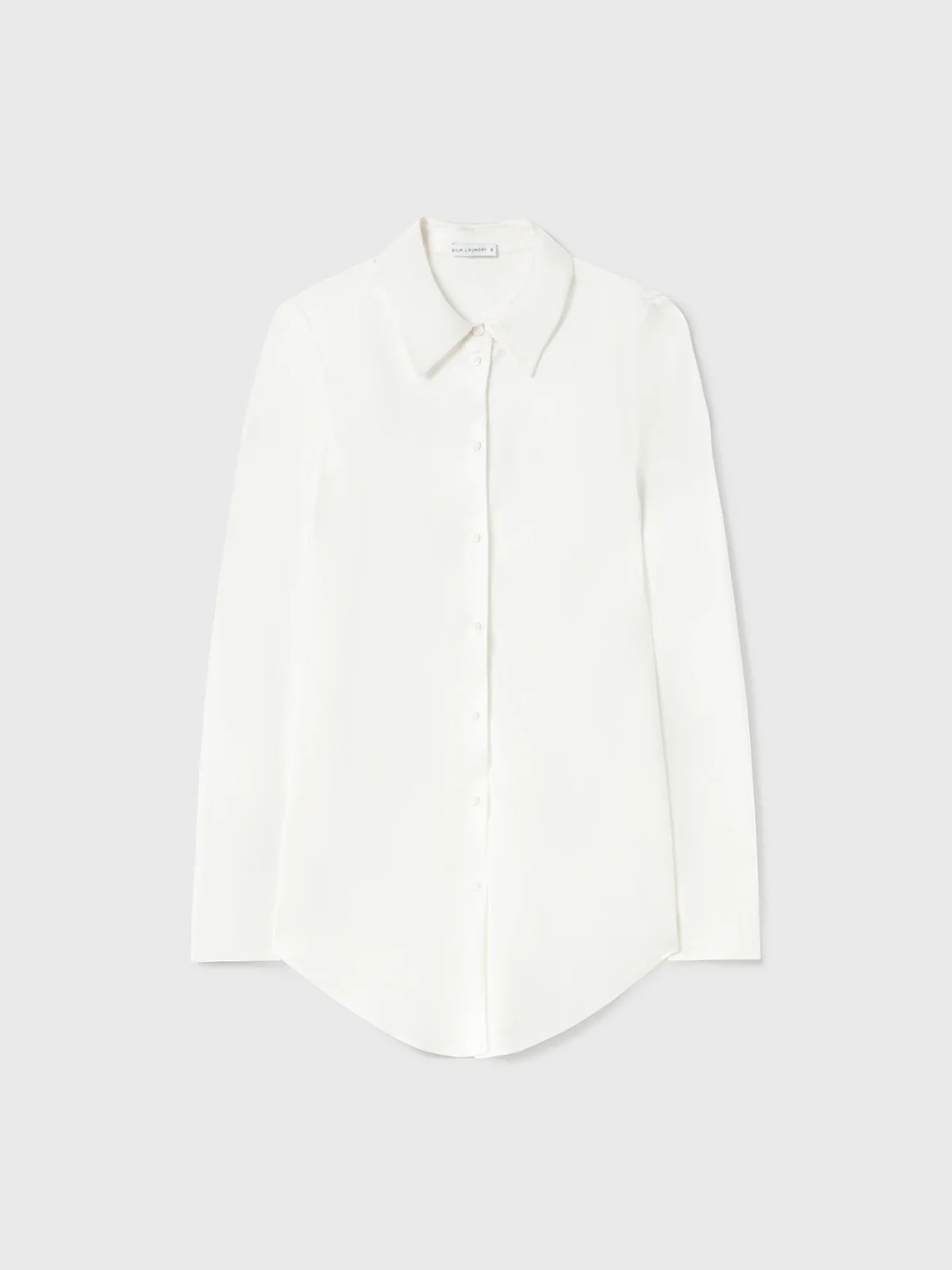 Bias Cut Shirt in White