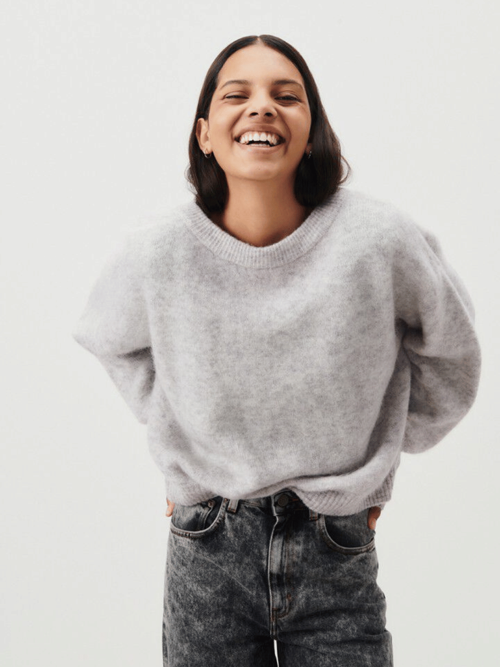 Vito Jumper in Light Grey Melange