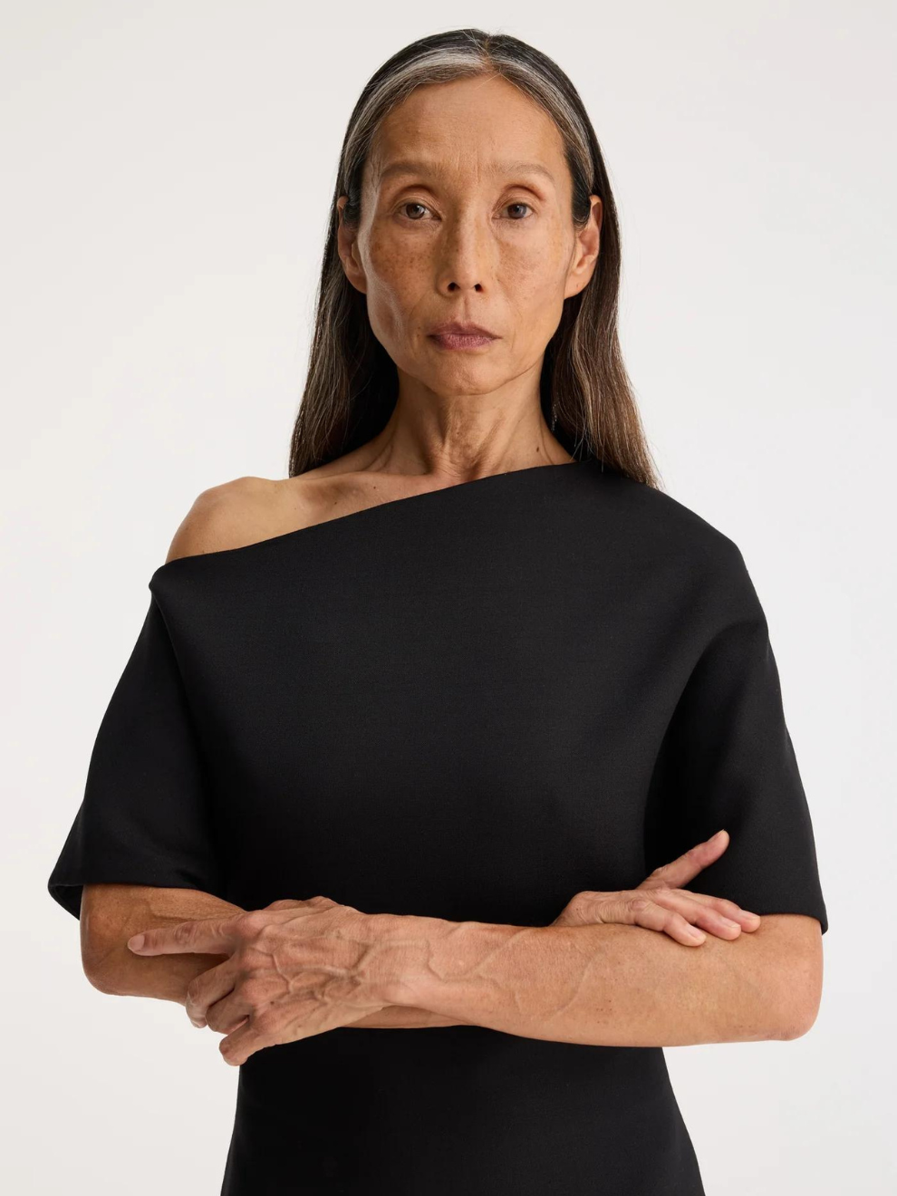 Sculptural Asymmetrical dress in Black