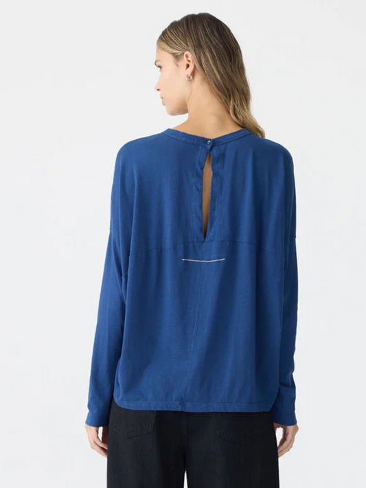Slouch Circle Long Sleeve T Shirt in Washed Ink
