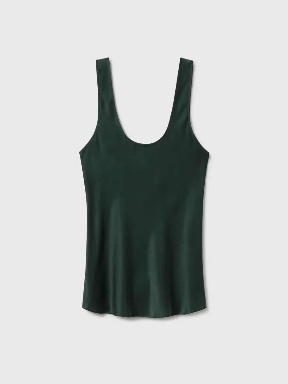 Scoop Neck Tank in Scarab