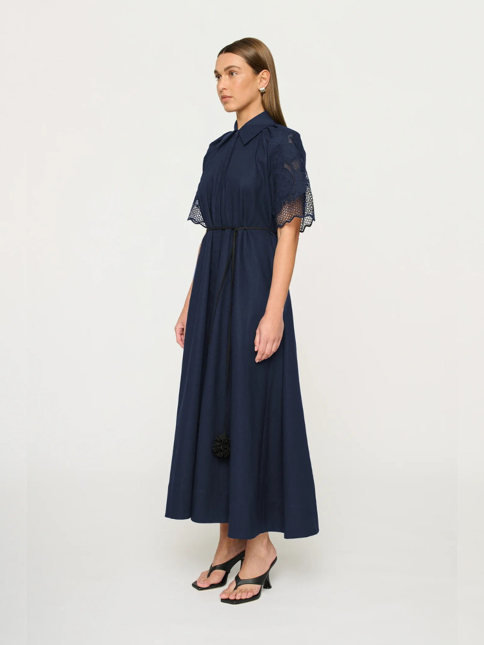 Florentina Dress in Navy