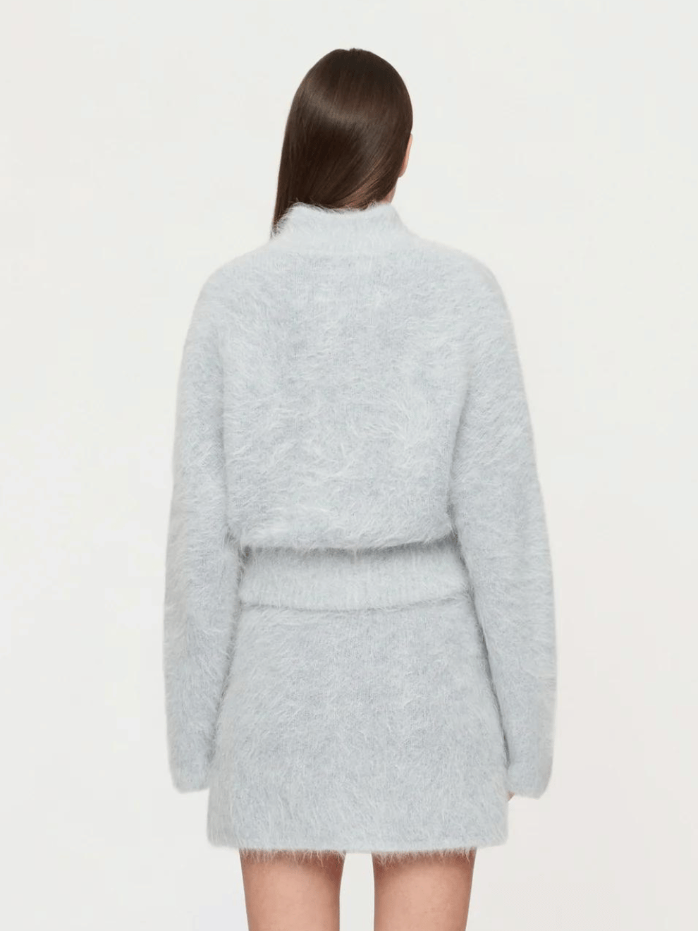Archer Fluffy Mini Skirt in Cloud