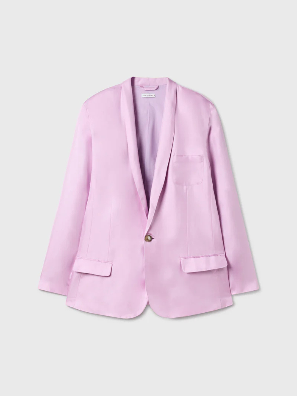 Silk Twill Miami Blazer in Lilac