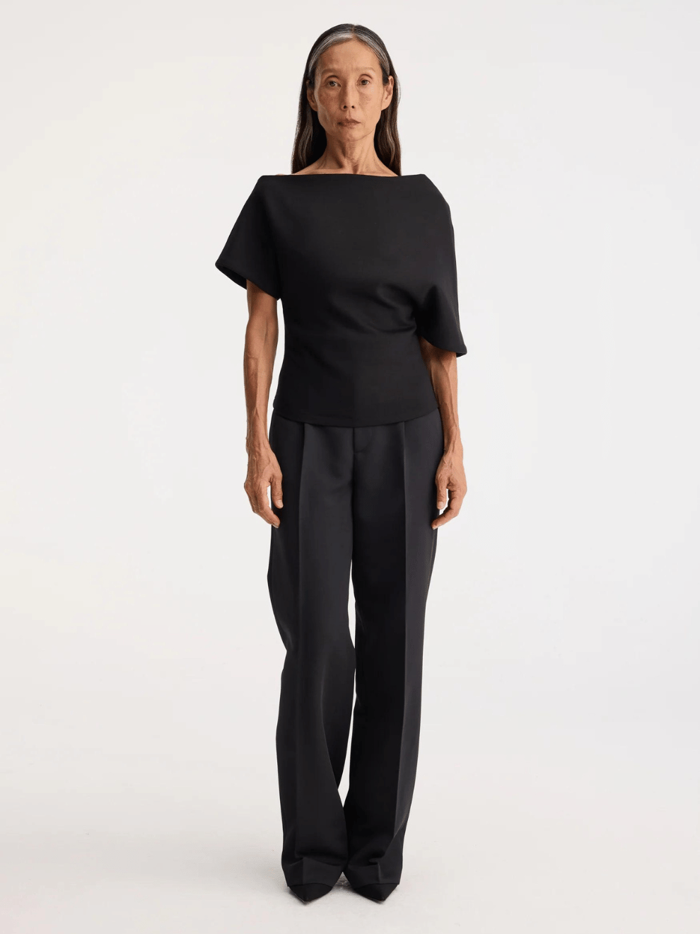 Asymmetrical top in Black