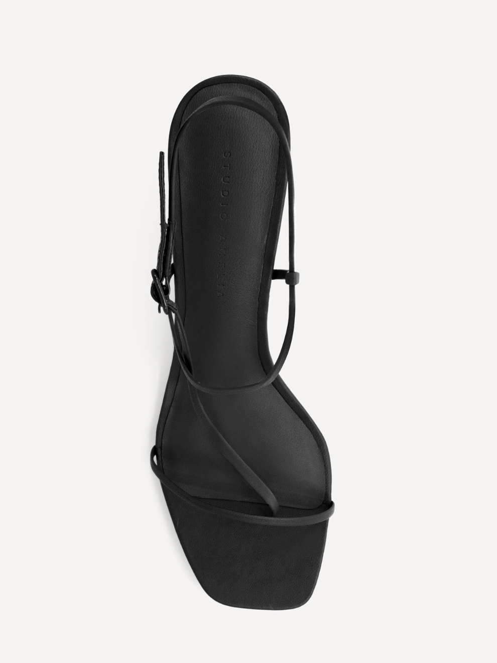 Cross Front 70 Heel in Black