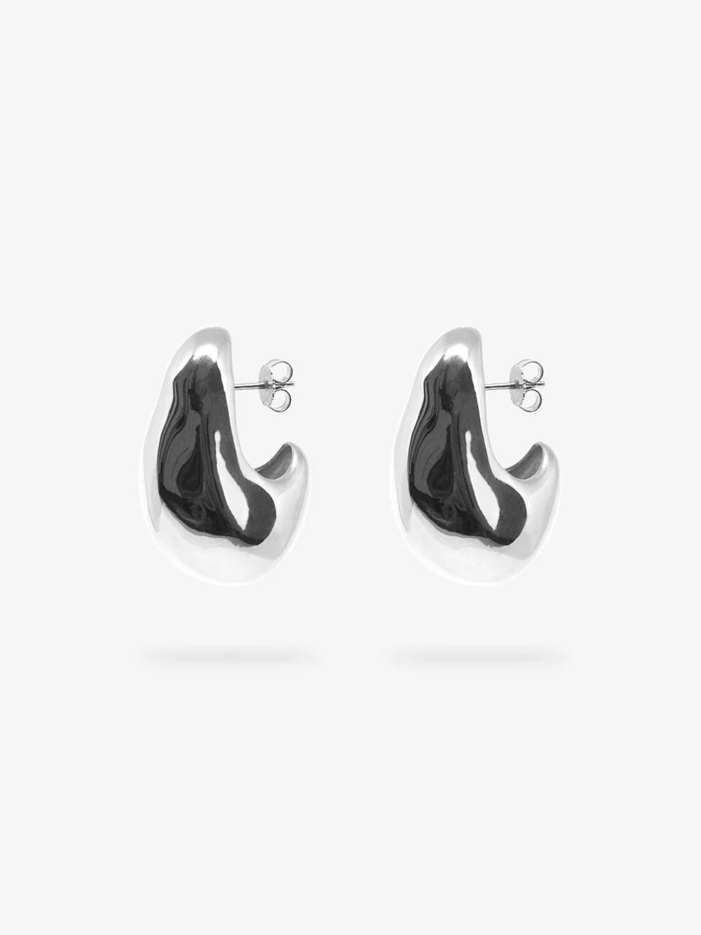 Volume Hoops Large in Silver