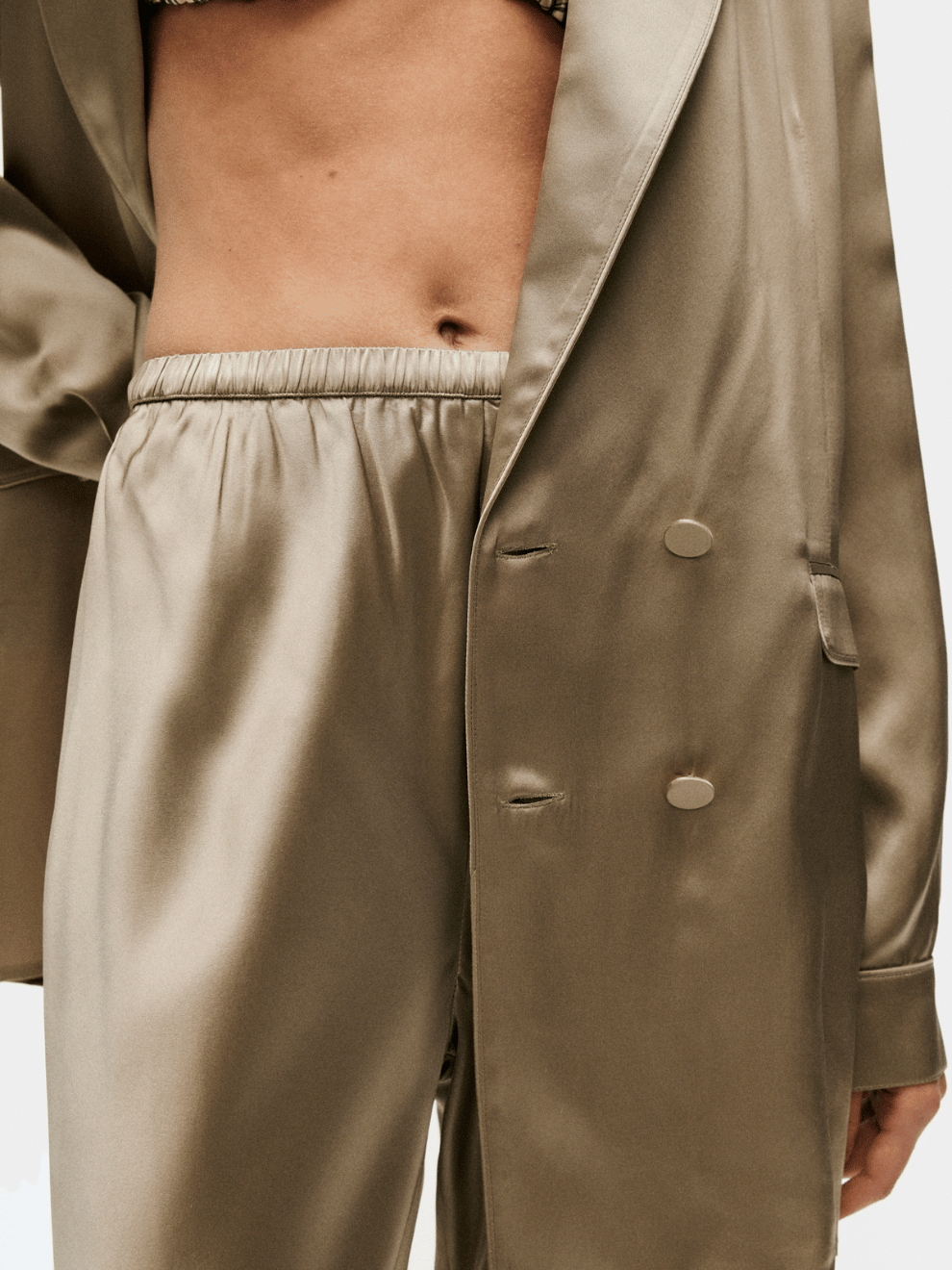 Bias Cut Pants in Graphite