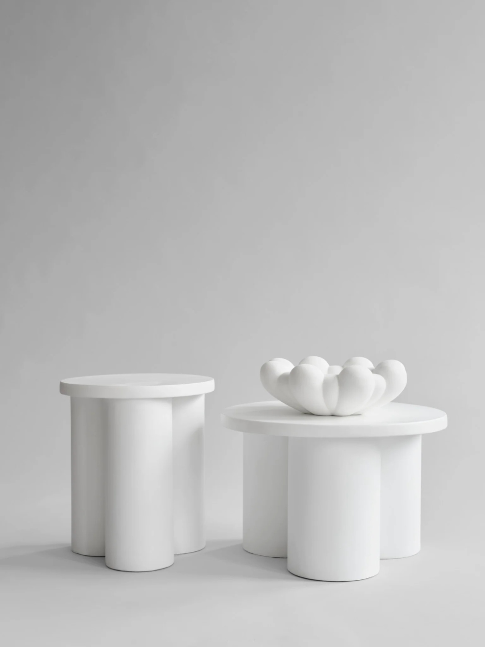 PRE-ORDER Big Foot Table Low in Bone White