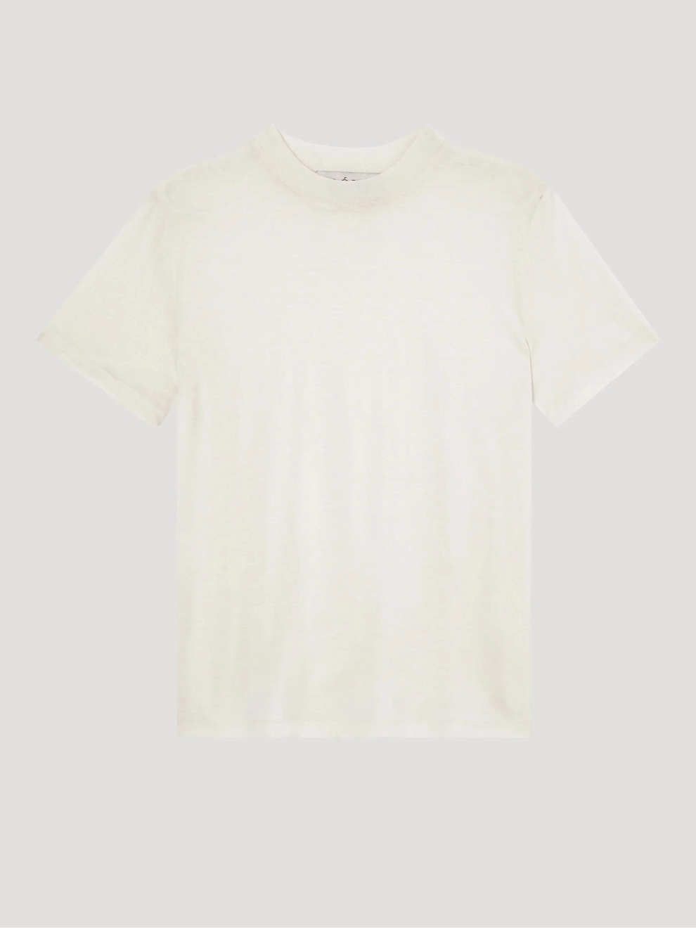 Relaxed Wool T-Shirt in Cream