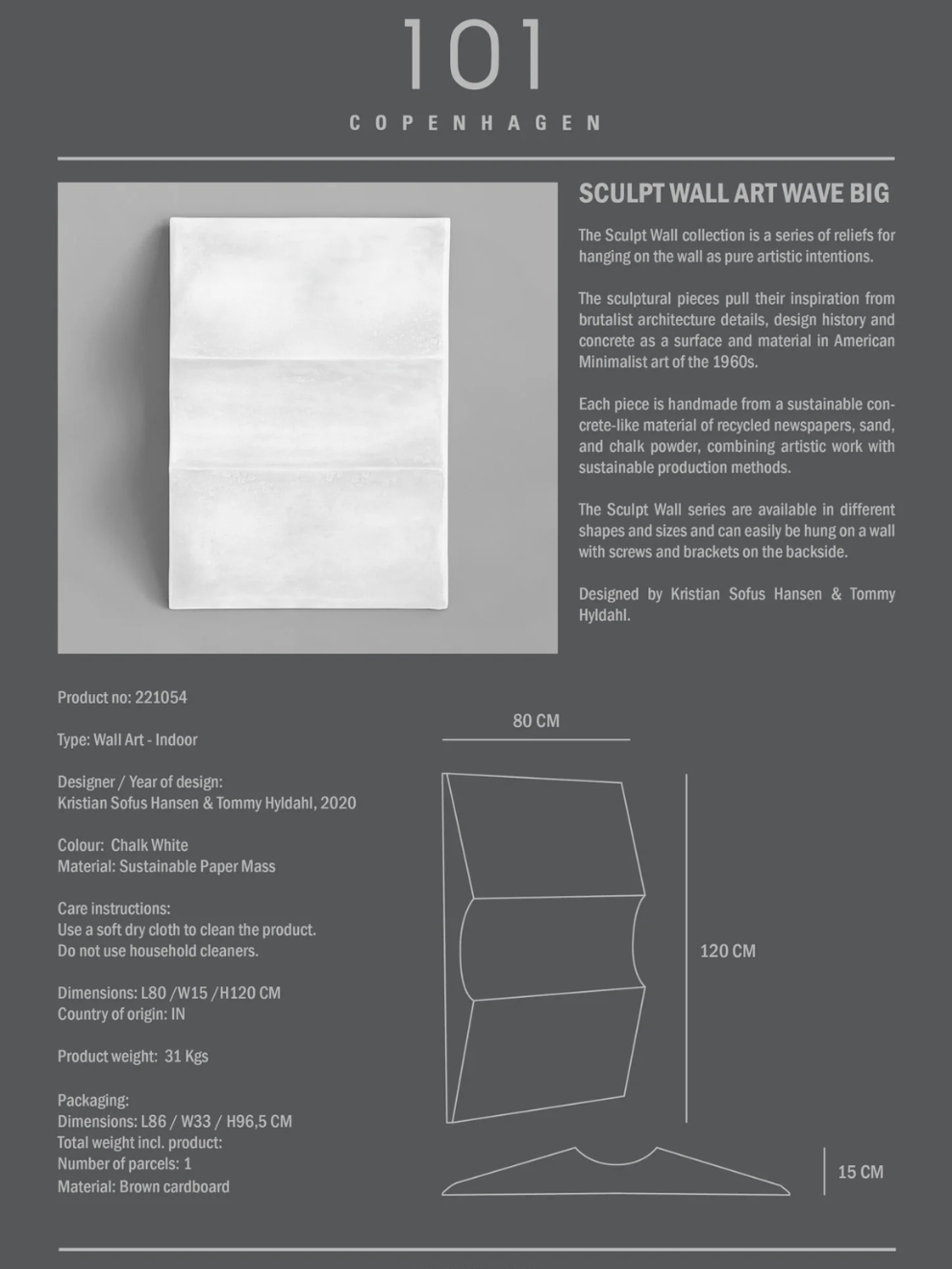 PRE-ORDER Sculpt Art Wave in Chalk White