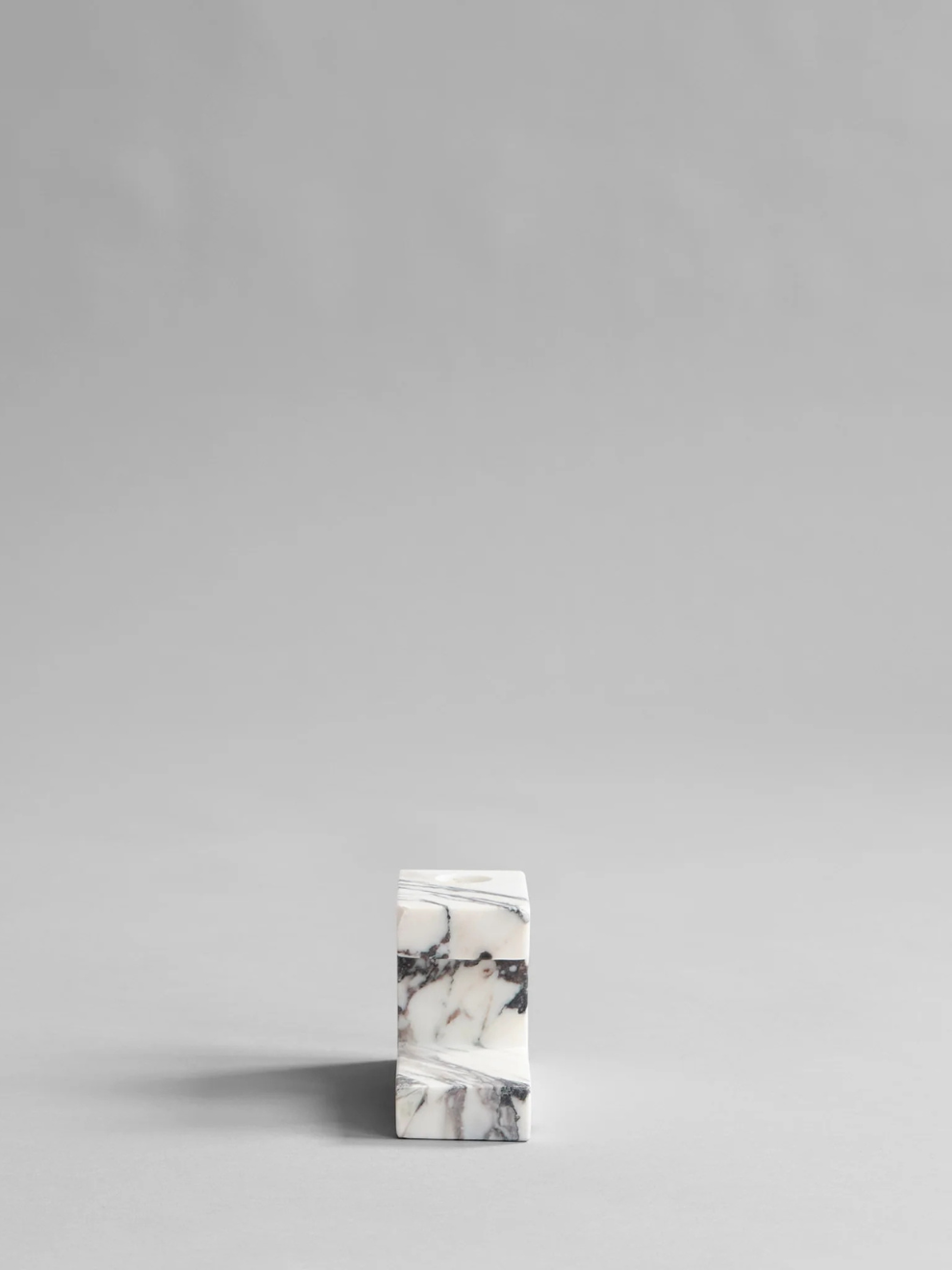 PRE-ORDER Brick Candle Holder Low in Calacatta