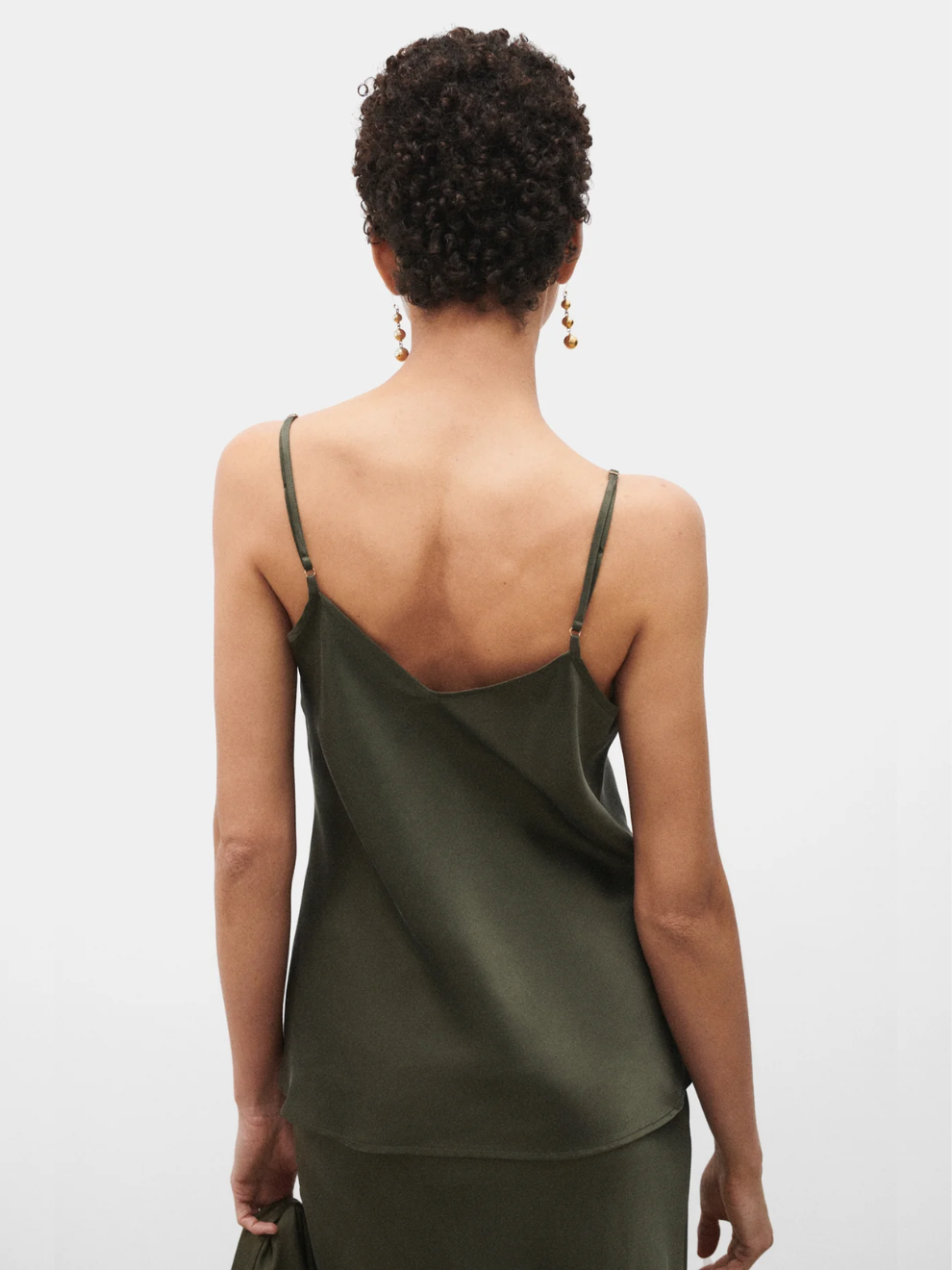 Bias Cut Cami in Pine