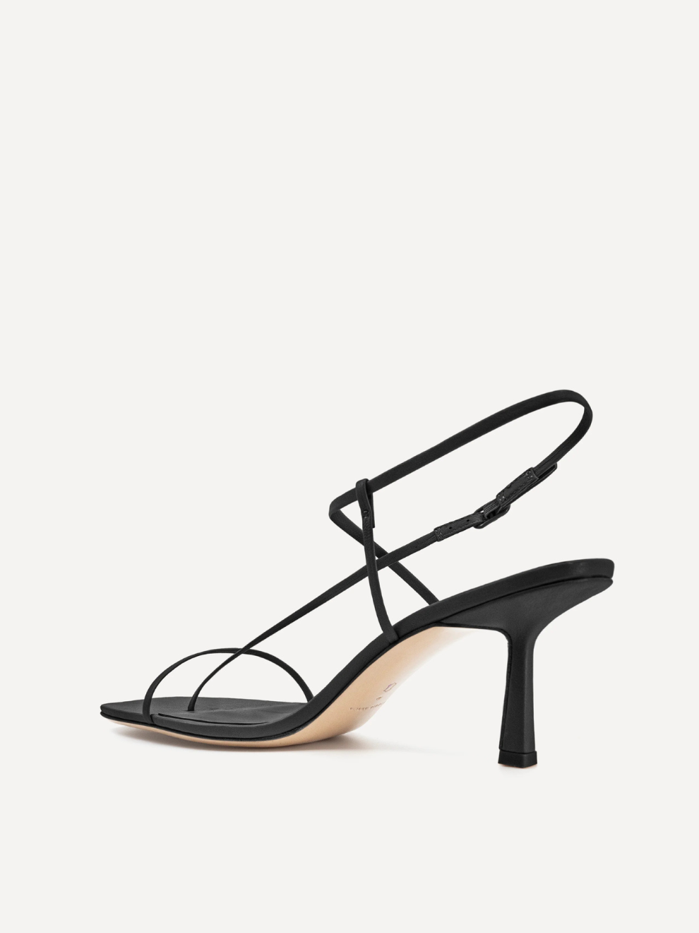Cross Front 70 Heel in Black