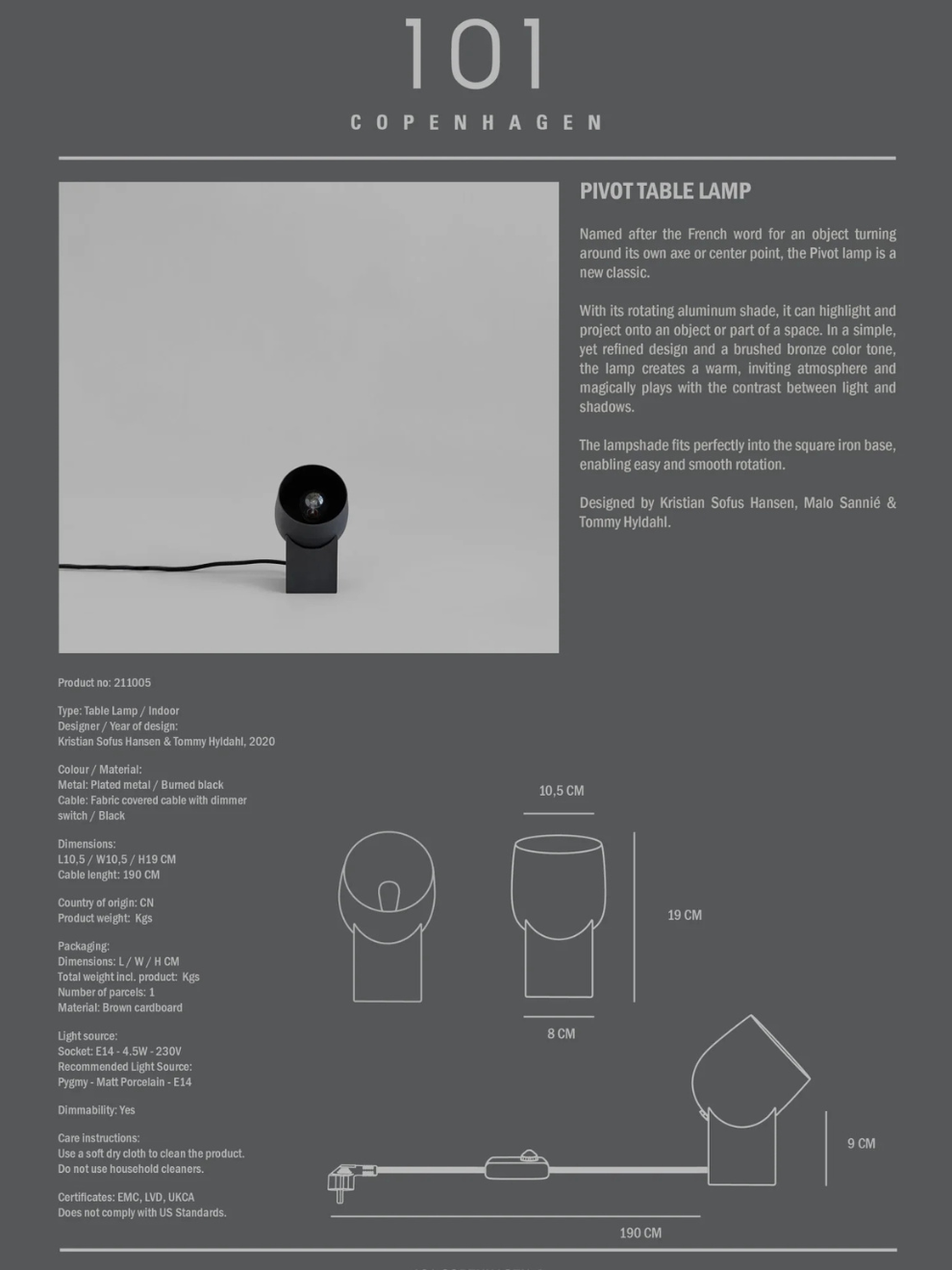 PRE-ORDER Pivot Table Lamp