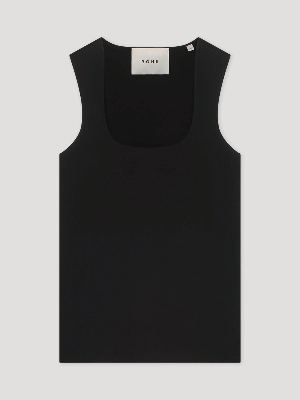 Bustier-Shaped Knitted Tanktop in Noir