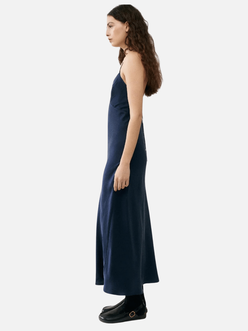 Deco Rouleau Dress in Midnight