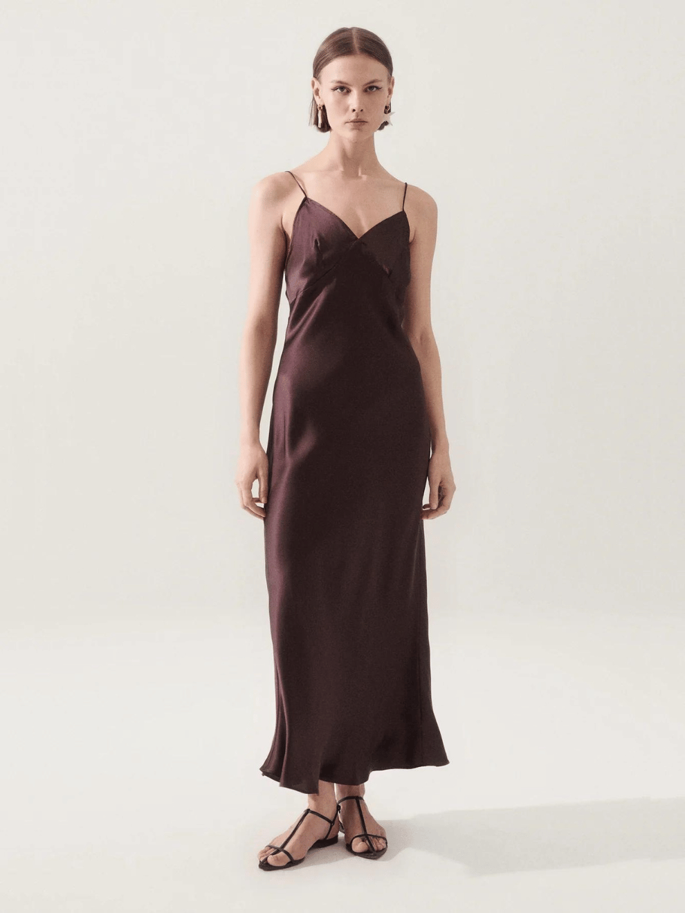 Deco Rouleau Dress in Cacao