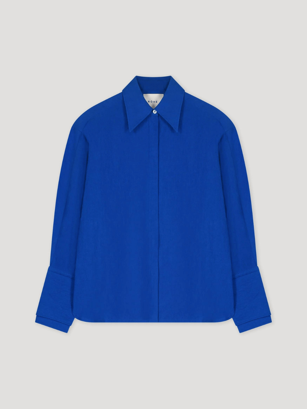 Double-Cuff Shirt in Blue