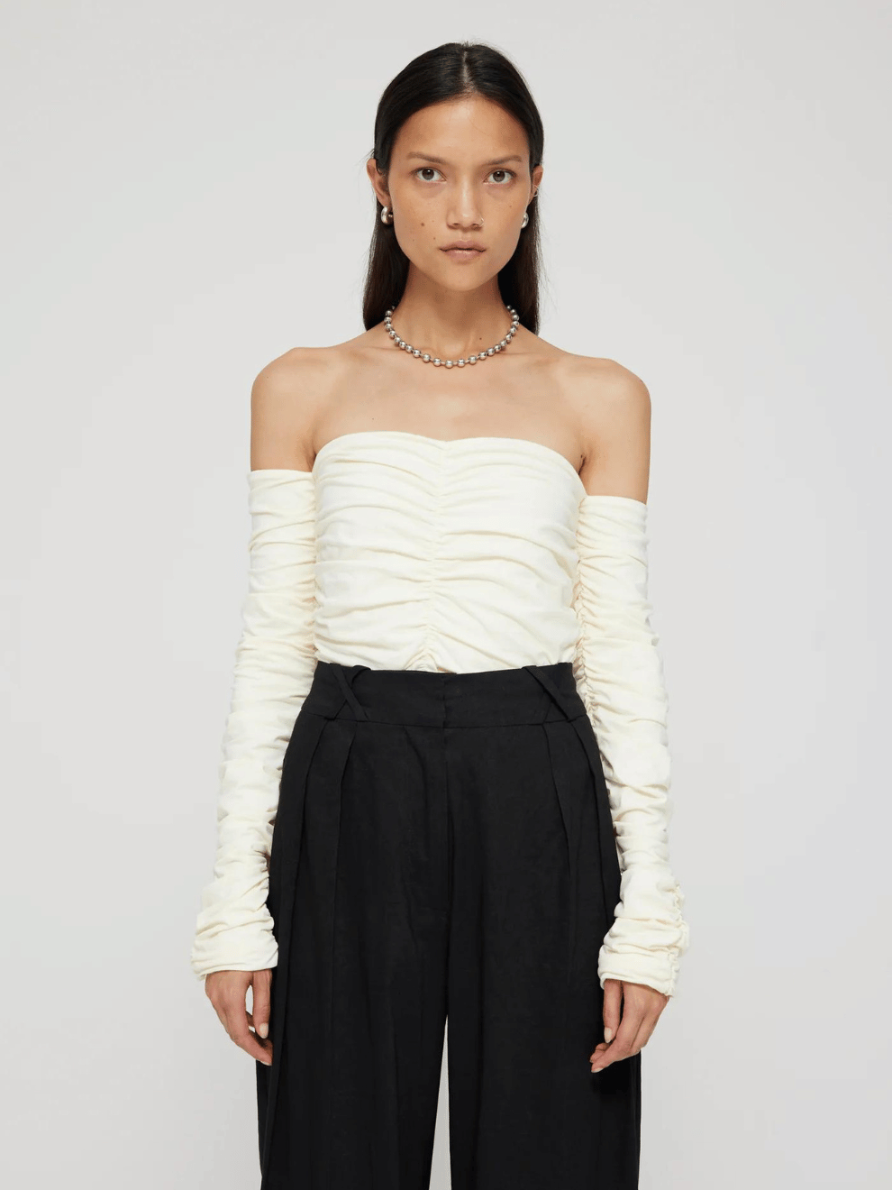 Designer off shoulder online tops