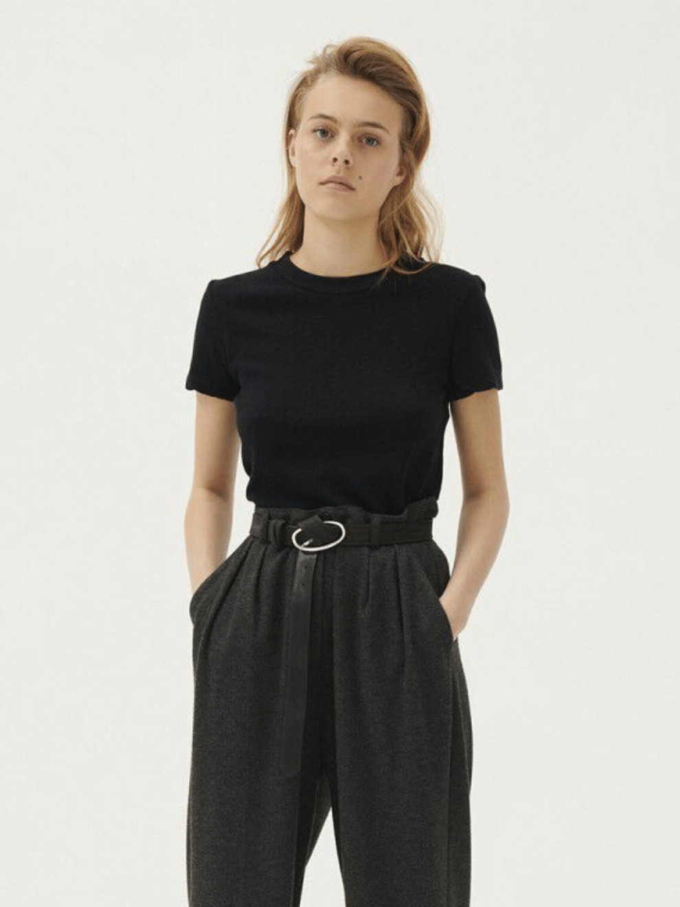 Sonoma T-Shirt Round Neck in Black