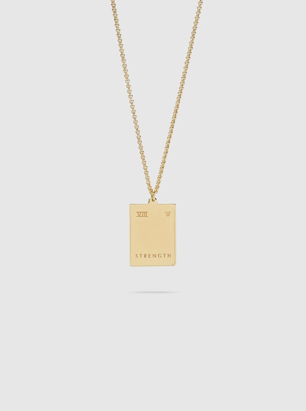 Tarot Strength Pendant Necklace in Gold