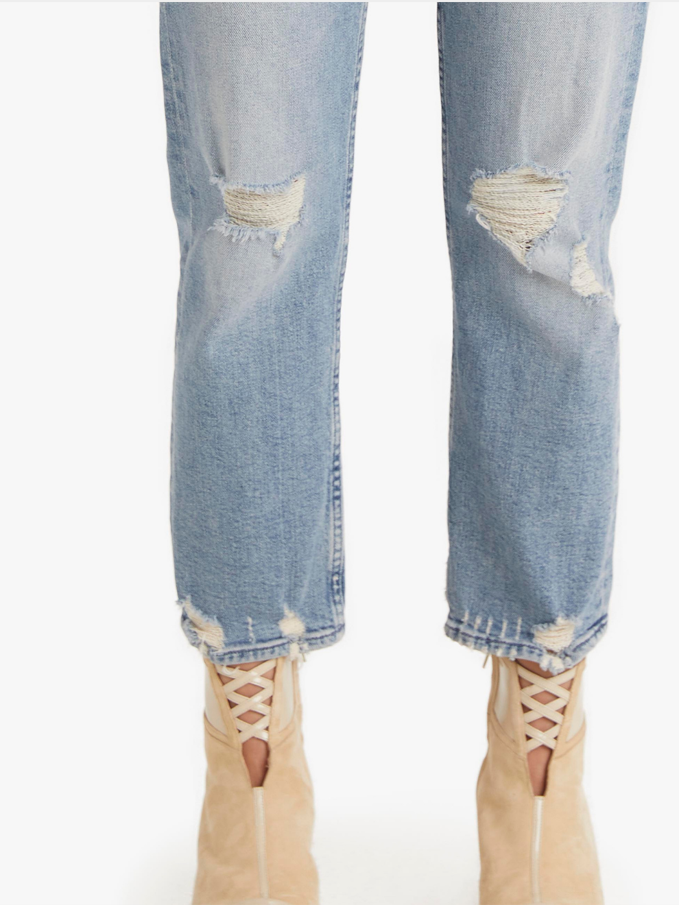 MOTHER denim Tomcat - The Confession jeans. Hem detail