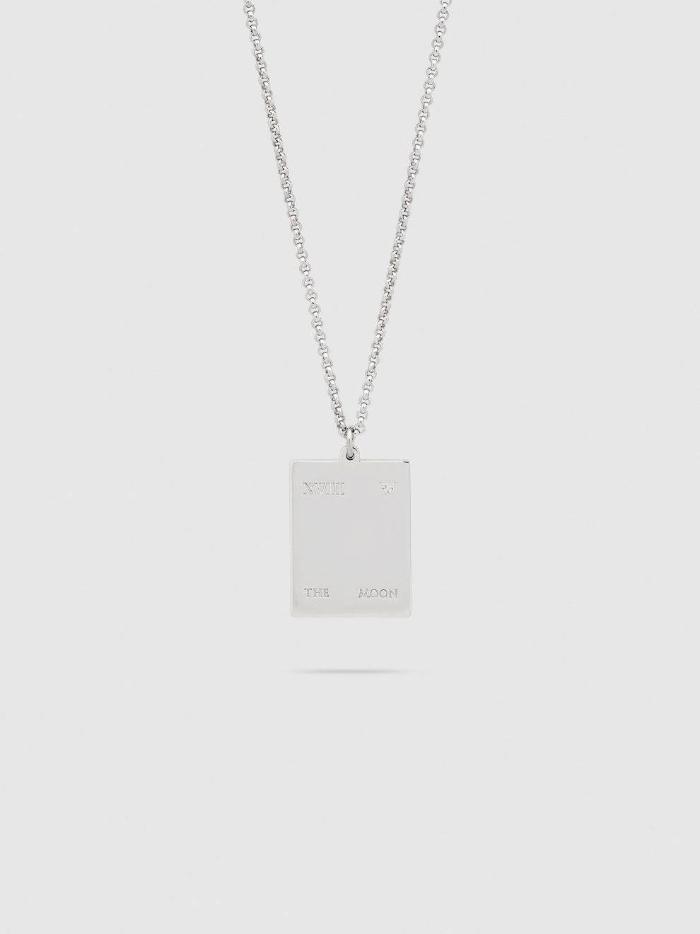 Tom Wood Tarot Moon Pendant Necklace in Silver Back