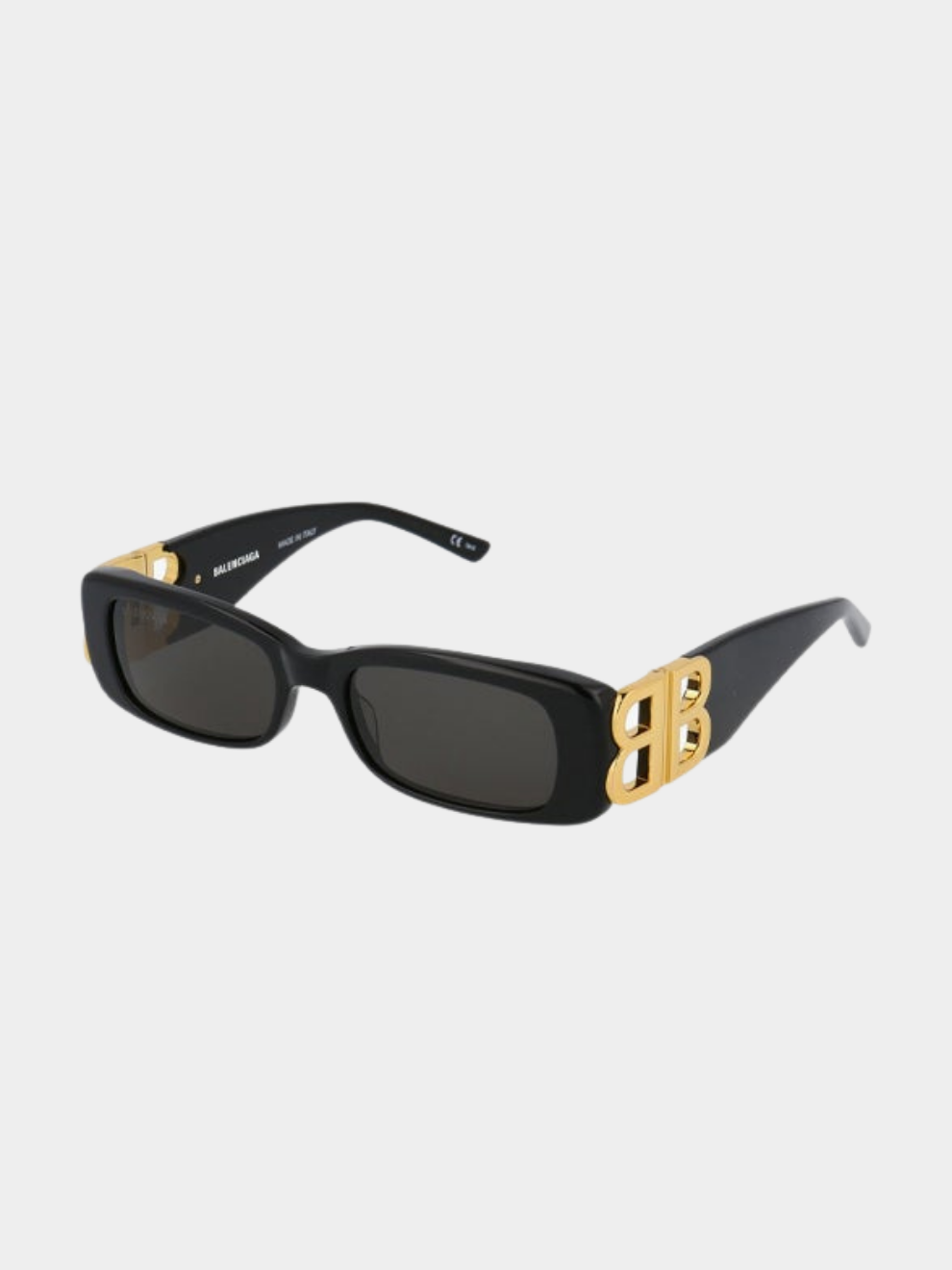 Dynasty Rectangle Sunglasses in Black