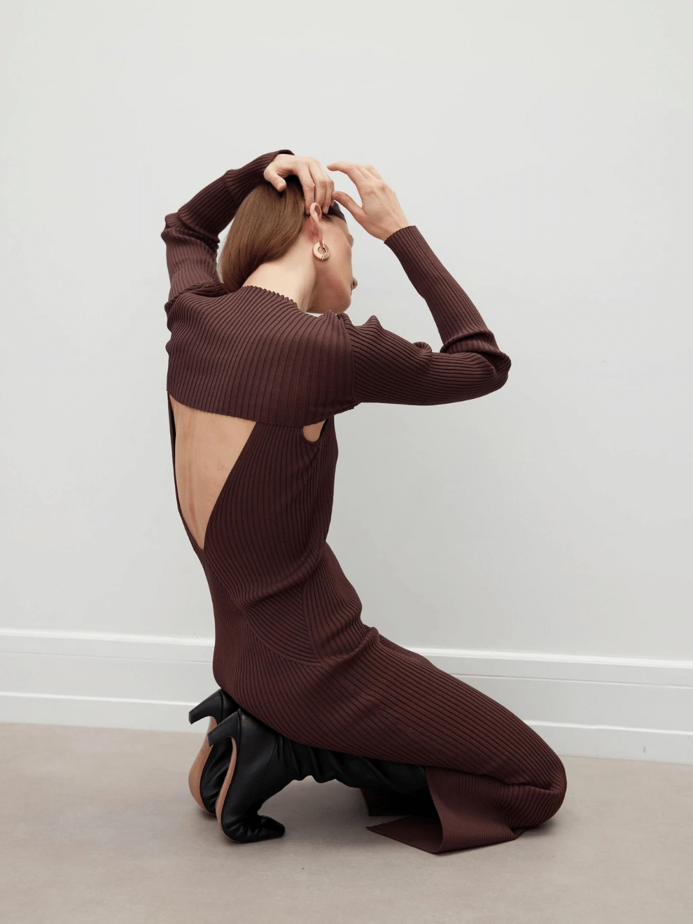 Carmillia Dress in Pure Chocolate