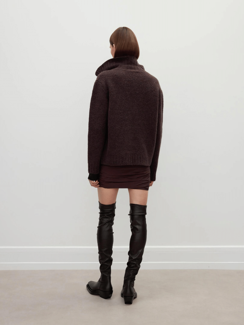 Reza Knit Sweatshirt in Vintage Melange