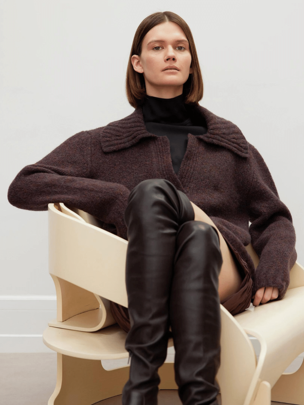 Reza Knit Sweatshirt in Vintage Melange