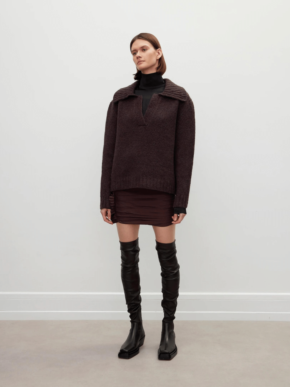 Reza Knit Sweatshirt in Vintage Melange