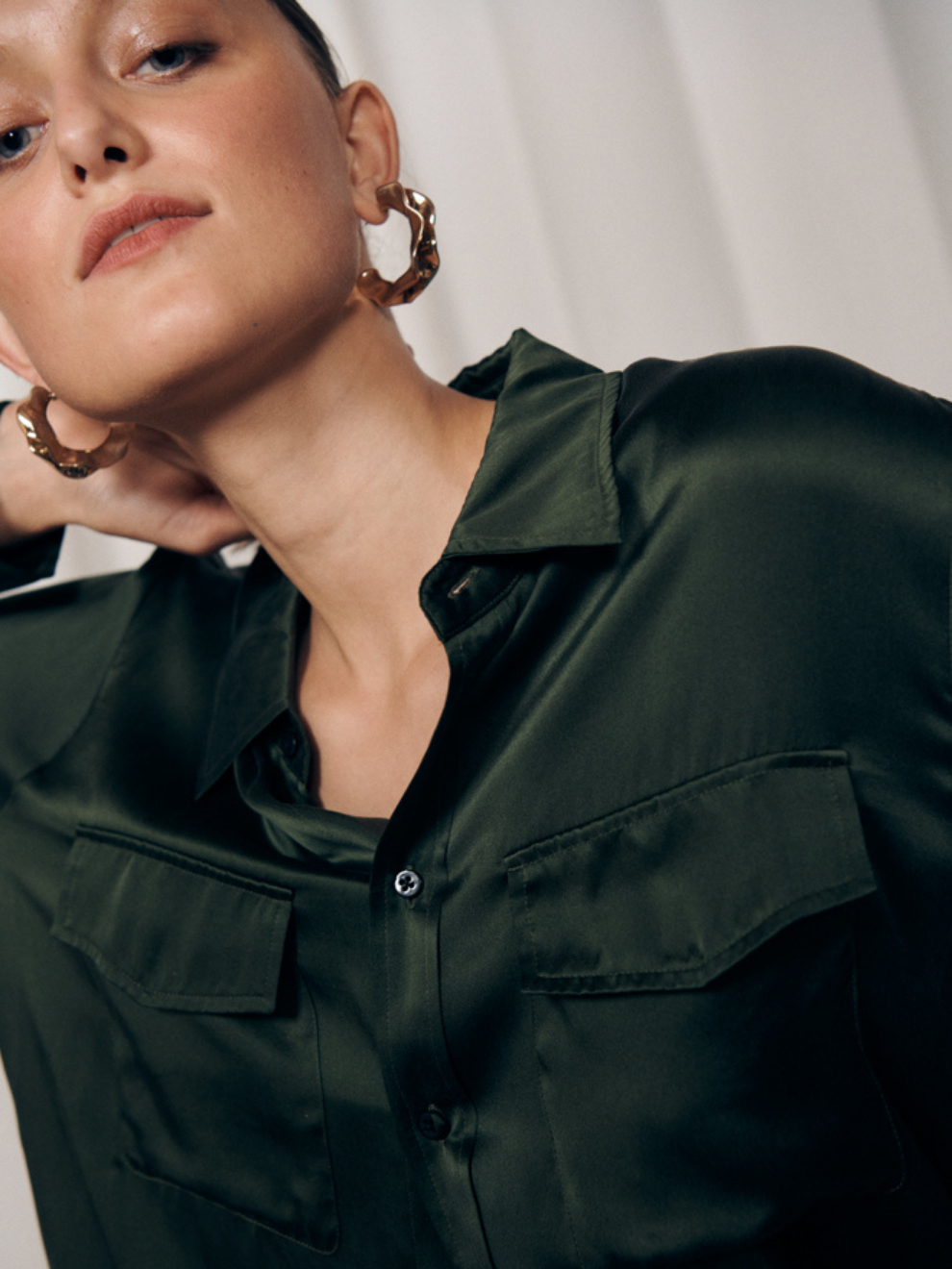 Boyfriend Shirt in Cedar