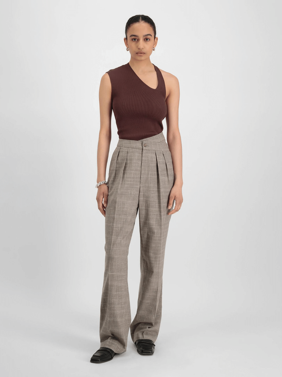 Siona Pant in Sisal Melage