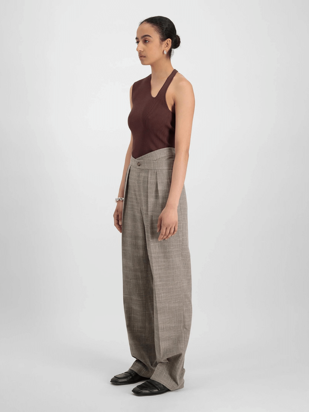 Siona Pant in Sisal Melage
