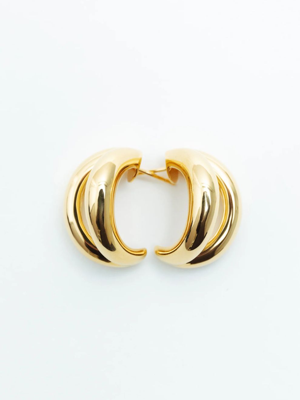 Via Earrings Large in Gold