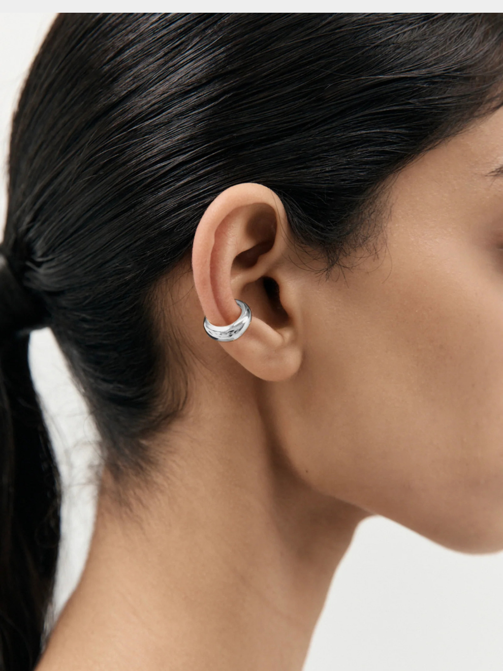 Mirror Ear Cuff in Silver