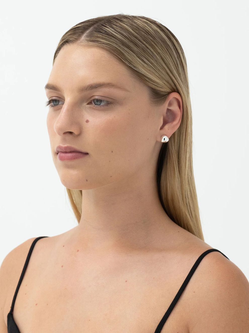 Fold Earrings in Silver