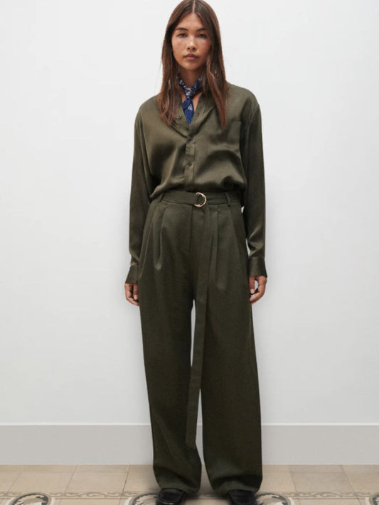 PRE-ORDER Boyfriend Shirt in Pine