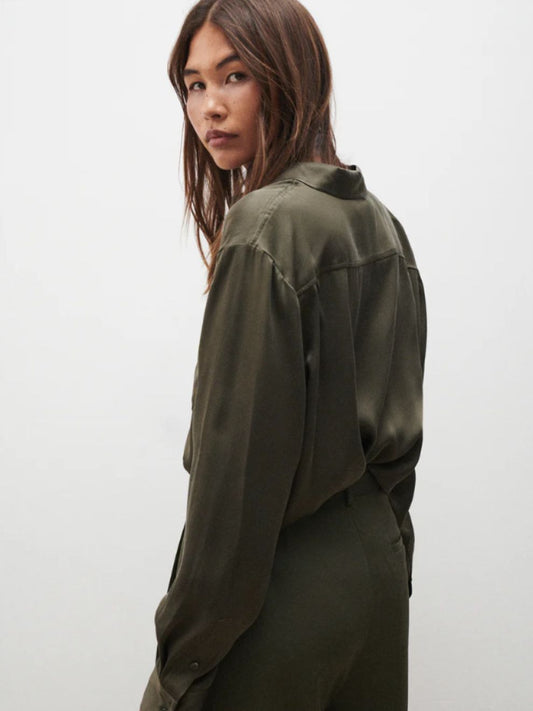 PRE-ORDER Boyfriend Shirt in Pine