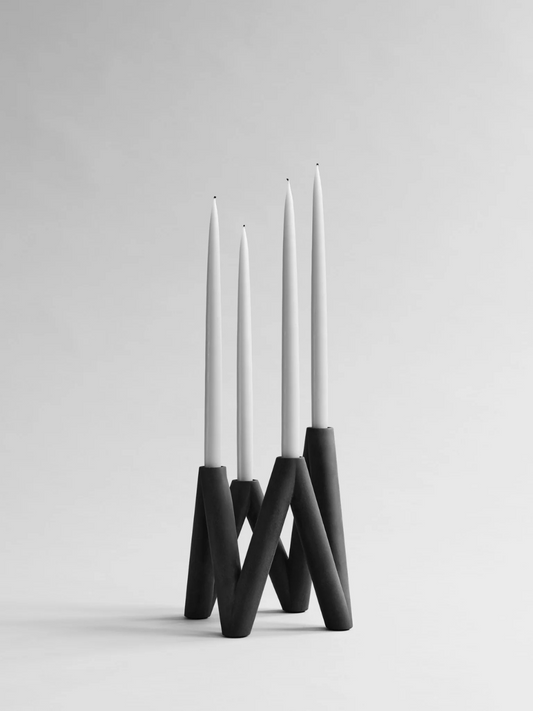 PRE-ORDER W Candle Holder in Black