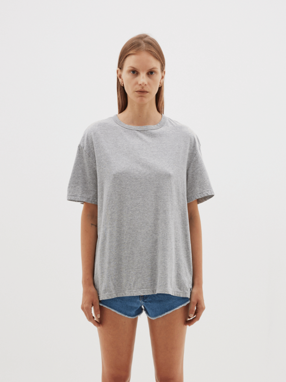 Boyfriend Heritage T-Shirt in Grey